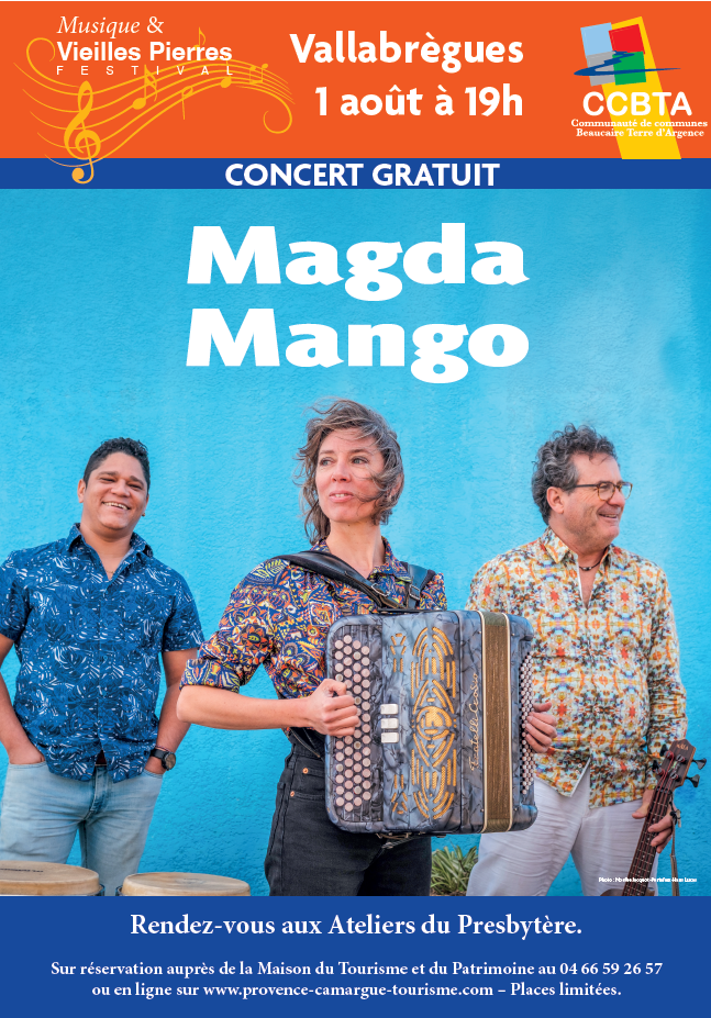 Festival Musique et Vieilles Pierres à Vallabrègues -Trio Magda Mango_Vallabrègues Festival Musique et Vieilles Pierres à Vallabrègues -Trio Magda Mango_Vallabrègues