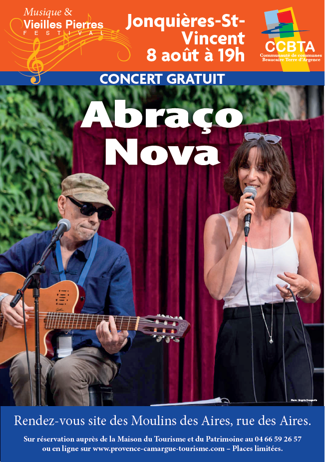 Festival Musique et Vieilles Pierres à Jonquières St Vincent - Duo Abraço Nova_Jonquières-Saint-Vincent
