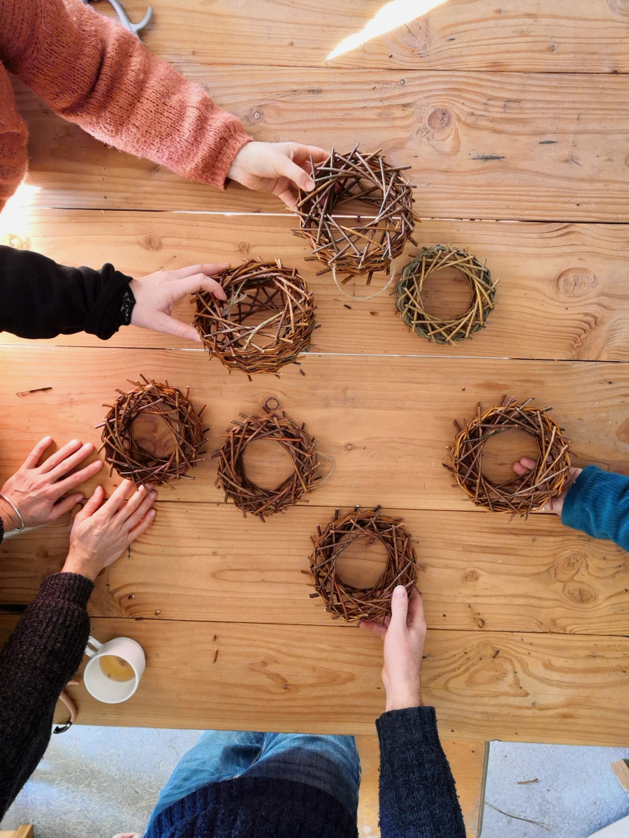 Envolée Vannières - Tressage roue à oiseaux_Vallabrègues