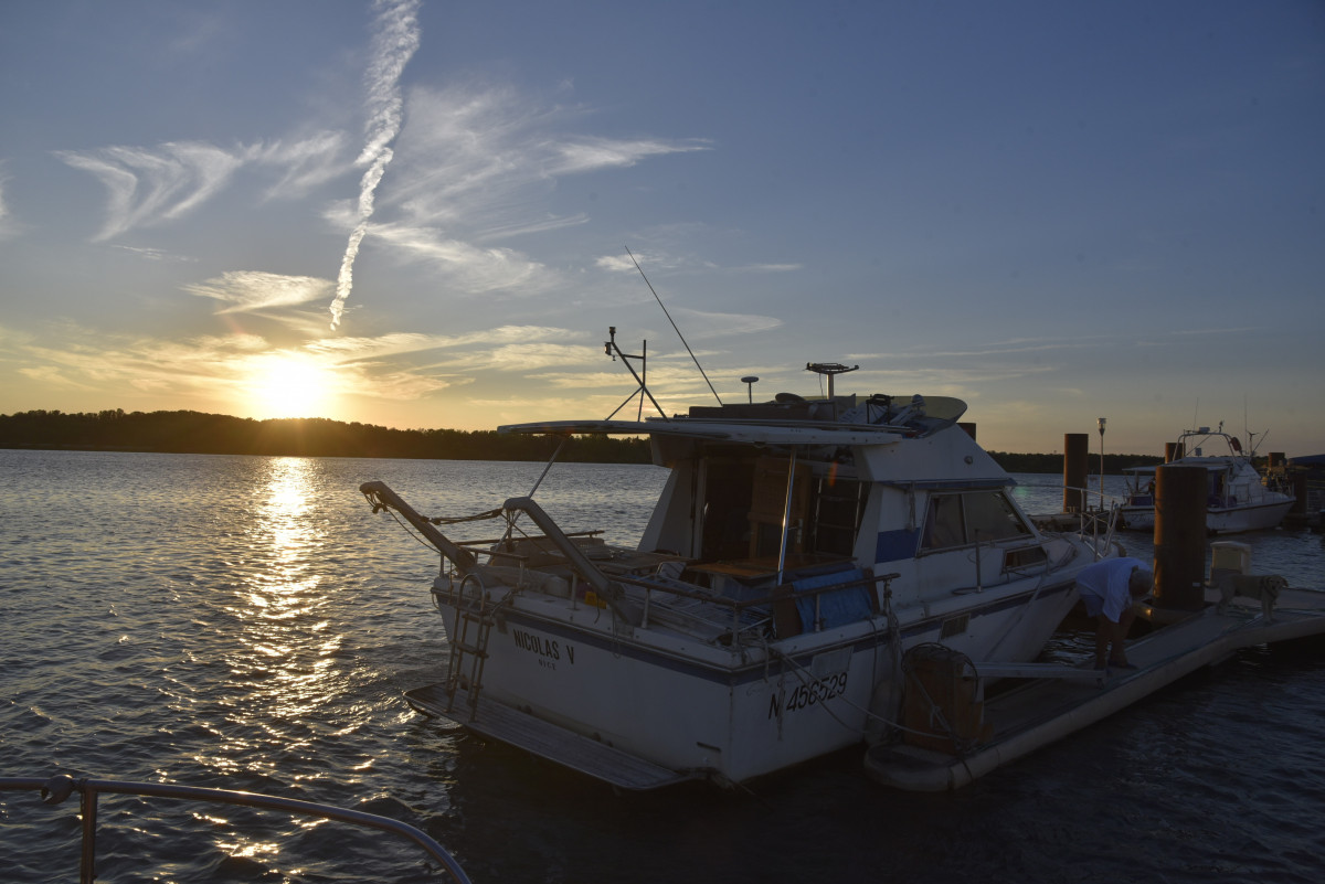 sunset sur le rhone