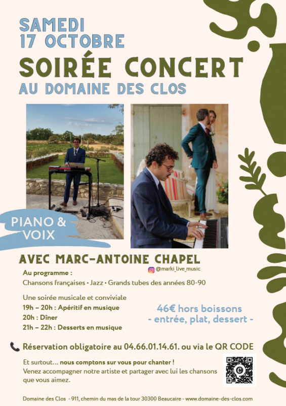 Soirée concert au Domaine des Clos_Beaucaire